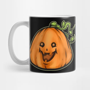 Cute Kawaii Smiling Halloween Pumpkin Mug